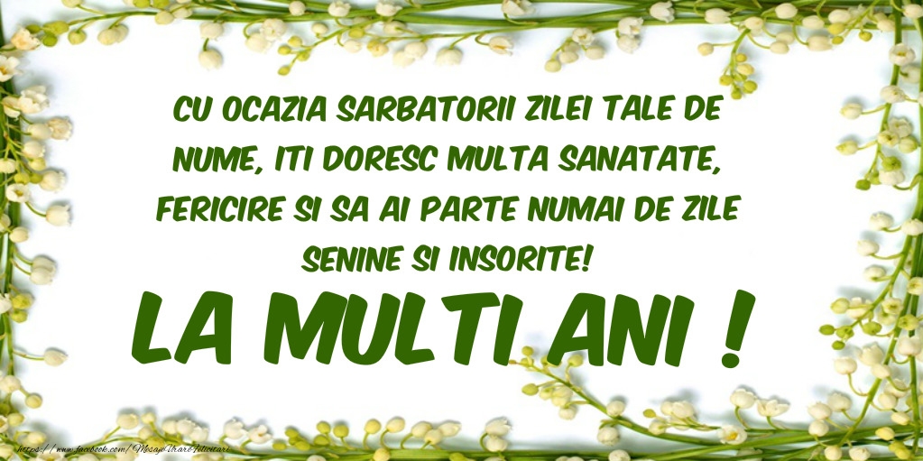La multi ani!