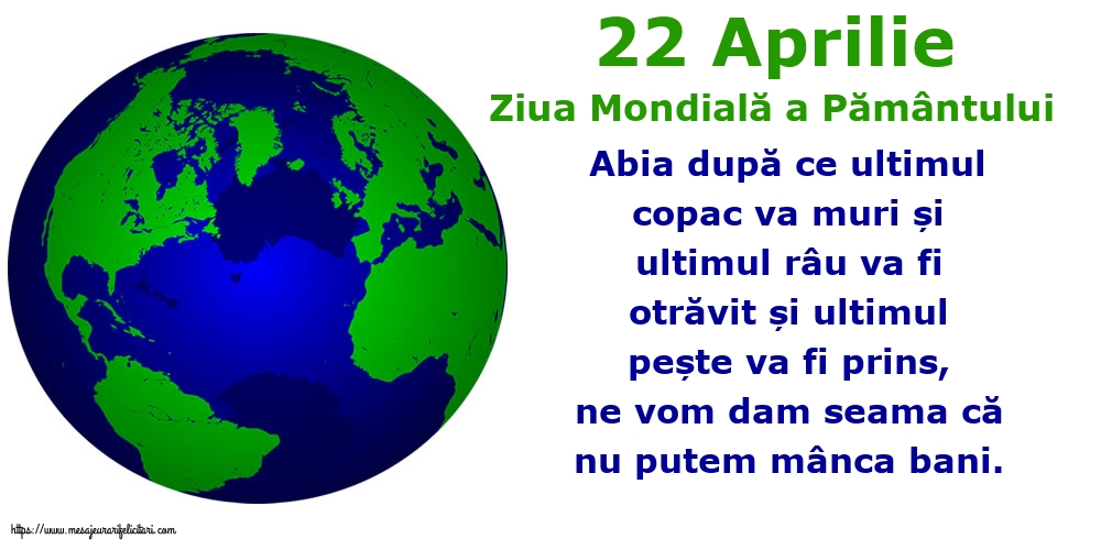 Felicitari de Ziua Pamantului - 22 Aprilie - Ziua Mondială a Pământului - mesajeurarifelicitari.com