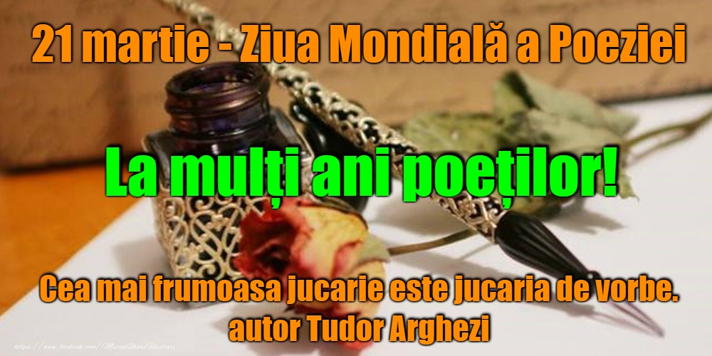21 Martie - Ziua Internațională a Poeziei