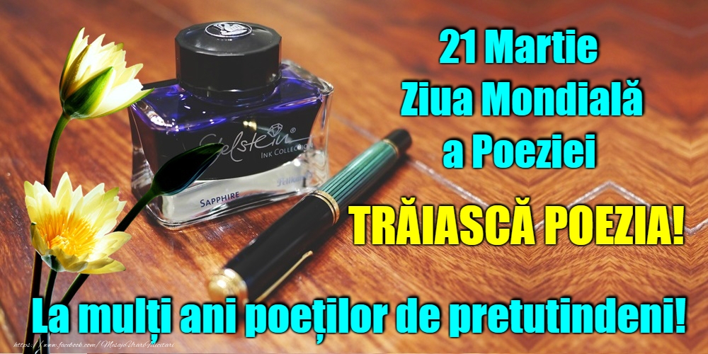 Ziua Poeziei 21 Martie - Ziua Internațională a Poeziei