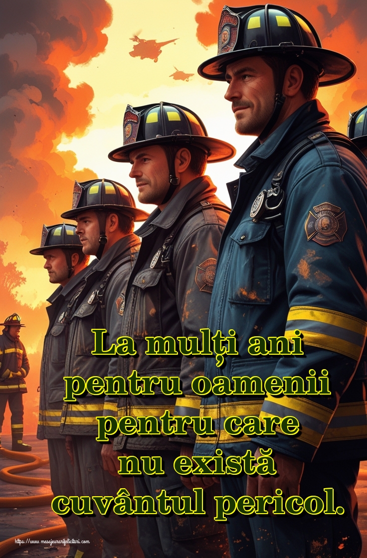 La mulți ani pentru oamenii pentru care nu există cuvântul pericol.