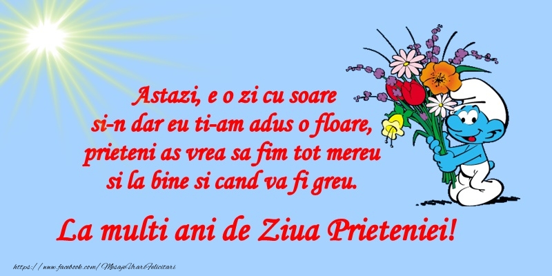 La multi ani de ziua prieteniei facebook!