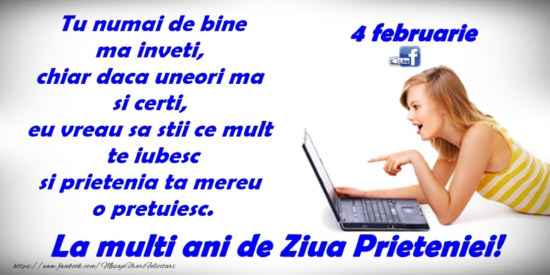 La multi ani de ziua prieteniei facebook!