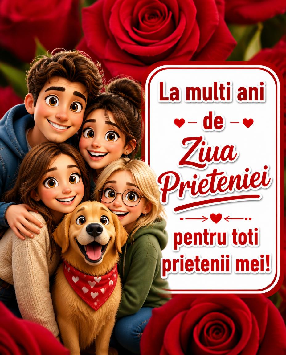 La multi ani de Ziua Prieteniei pentru toti prietenii mei!