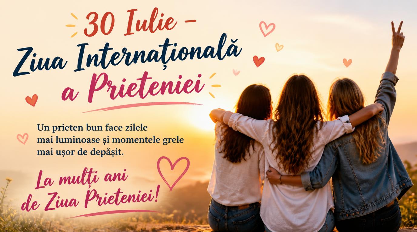 30 Iulie – Ziua Internațională a Prieteniei