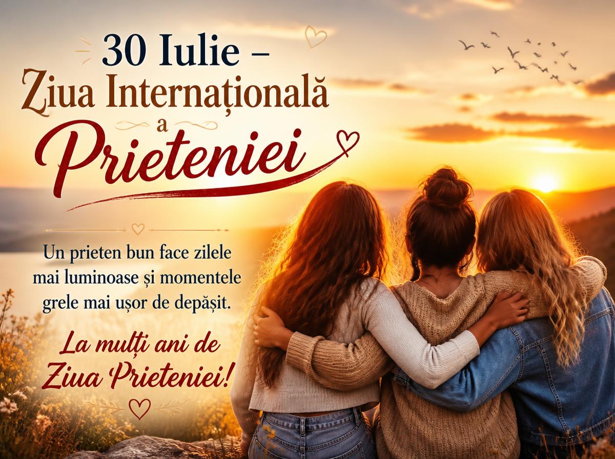 30 Iulie – Ziua Internațională a Prieteniei