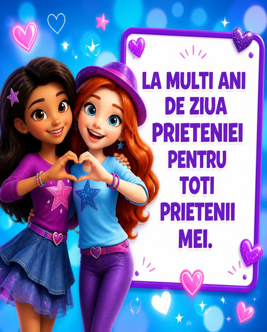 La multi ani de Ziua Prieteniei pentru toti prietenii mei!