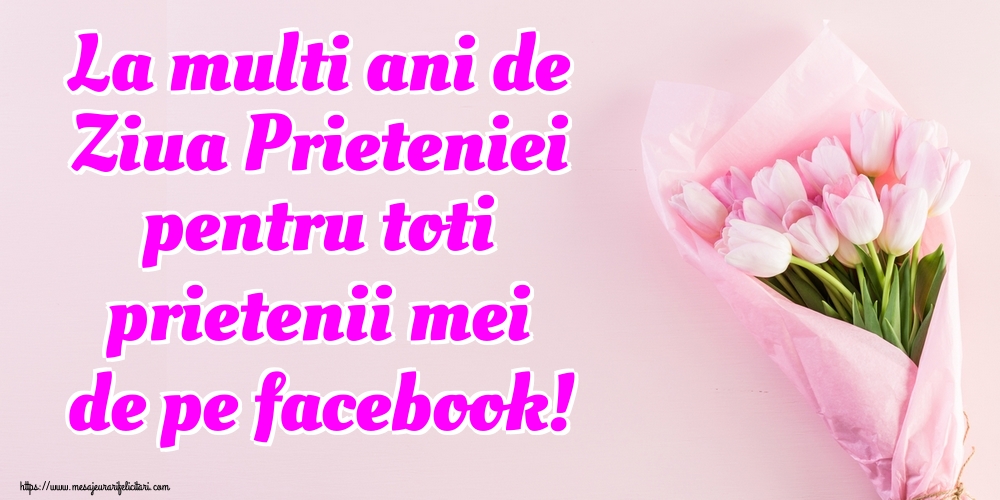 Ziua Internationala a Prieteniei La multi ani de Ziua Prieteniei pentru toti prietenii mei de pe facebook!