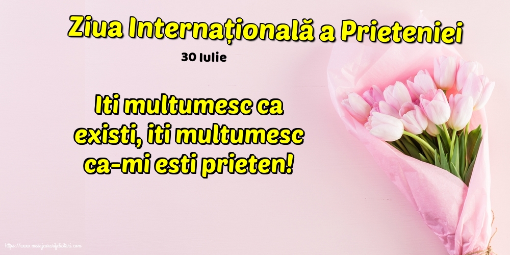 Cele mai apreciate felicitari de Ziua Internationala a Prieteniei - 30 Iulie - Ziua Internațională a Prieteniei