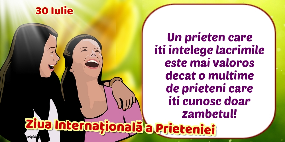 Felicitari de Ziua Internationala a Prieteniei - 30 Iulie - Ziua Internațională a Prieteniei - mesajeurarifelicitari.com