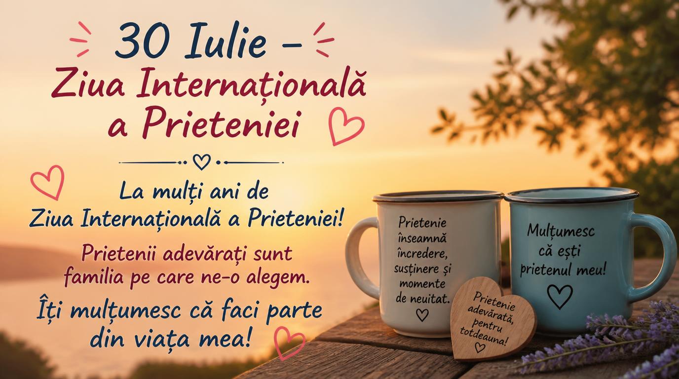 30 Iulie – Ziua Internațională a Prieteniei