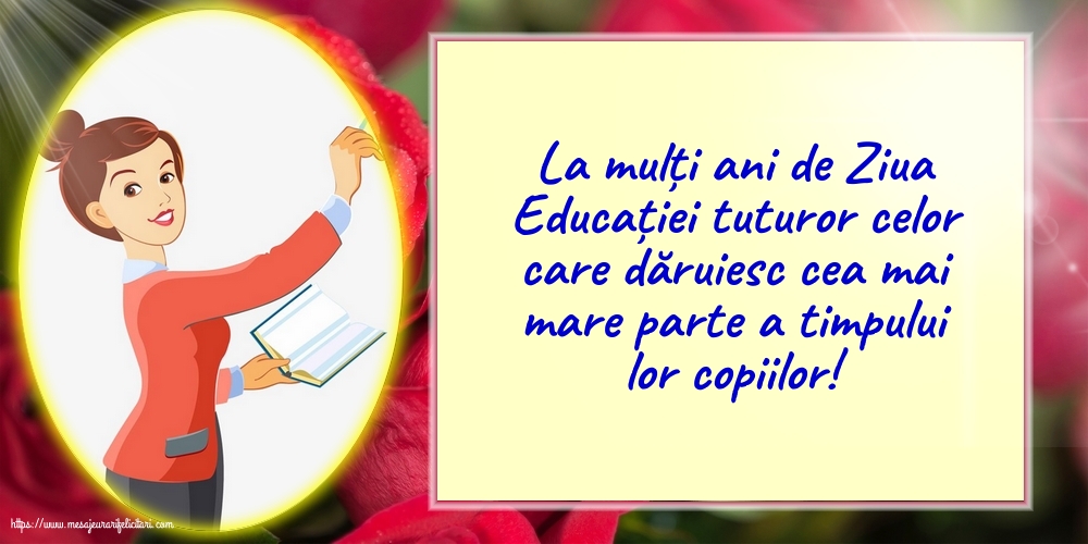 Ziua Profesorului 5 Octombrie - Ziua Mondială a Educaţiei