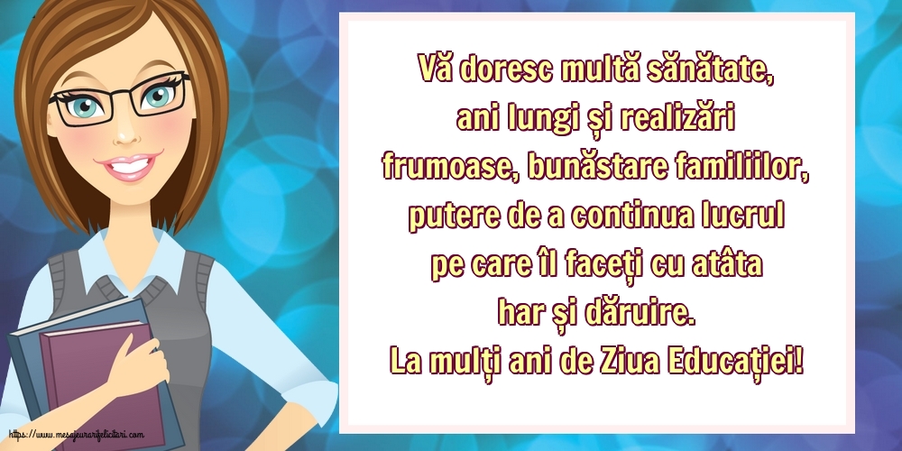 Ziua Profesorului La mulți ani de Ziua Educației!