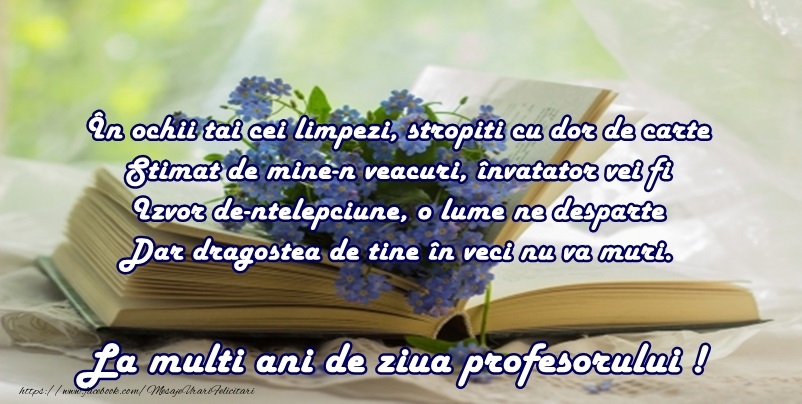 Felicitari de Ziua Profesorului - La multi ani de ziua profesorului! - mesajeurarifelicitari.com