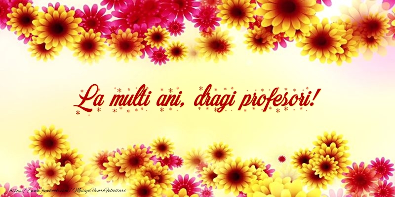 La multi ani, dragi profesori!