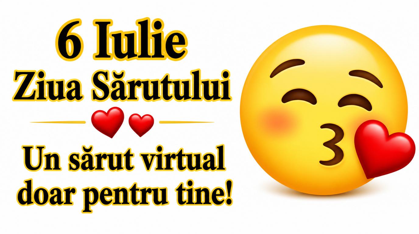 6 Iulie Ziua Sărutului Un sărut virtual doar pentru tine!