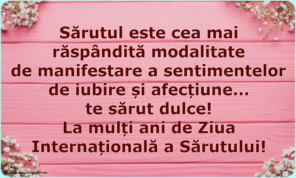 Descarca felicitarea - Felicitari de Ziua Sarutului - La mulți ani de Ziua Internațională a Sărutului! - mesajeurarifelicitari.com