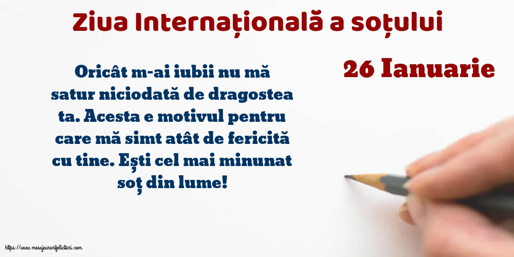 26 Ianuarie - Ziua Internațională a soțului