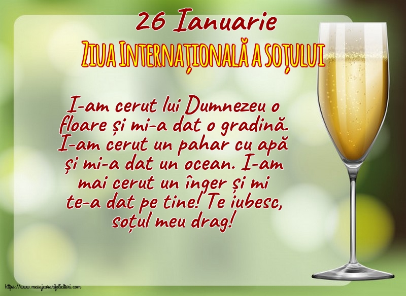 26 Ianuarie - Ziua Internațională a soțului