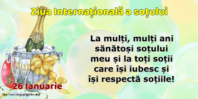 Ziua Sotului 26 Ianuarie - Ziua Internațională a soțului