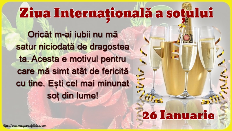 Ziua Sotului 26 Ianuarie - Ziua Internațională a soțului