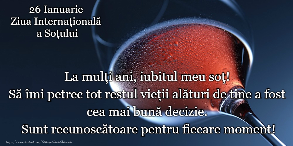 La mulți ani de Ziua Internațională a Soțului!