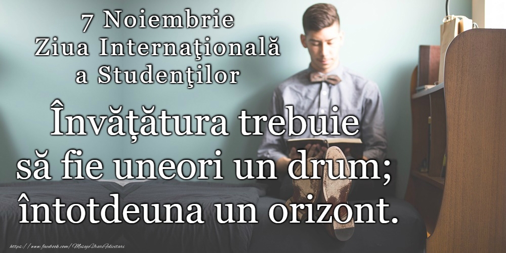 La mulți ani de Ziua Internaţională a Studenţilor!
