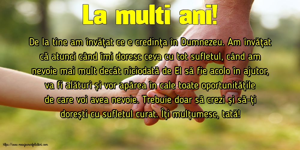 La multi ani!