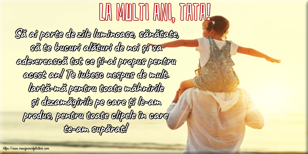 Ziua Tatalui La multi ani, tata!
