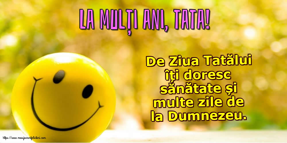 Ziua Tatalui La mulți ani, tata!