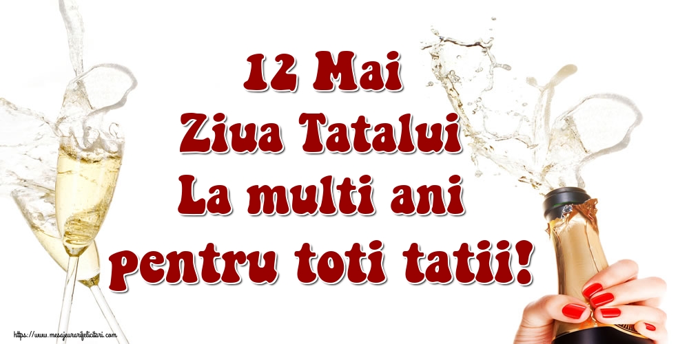 Felicitari de Ziua Tatalui - 12 Mai Ziua Tatalui La multi ani pentru toti tatii! - mesajeurarifelicitari.com