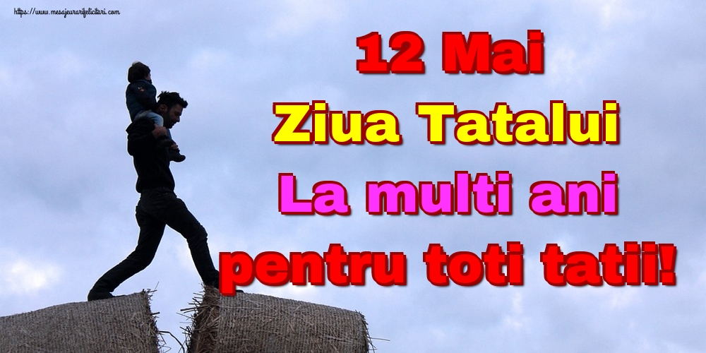 Felicitari de Ziua Tatalui - 12 Mai Ziua Tatalui La multi ani pentru toti tatii! - mesajeurarifelicitari.com