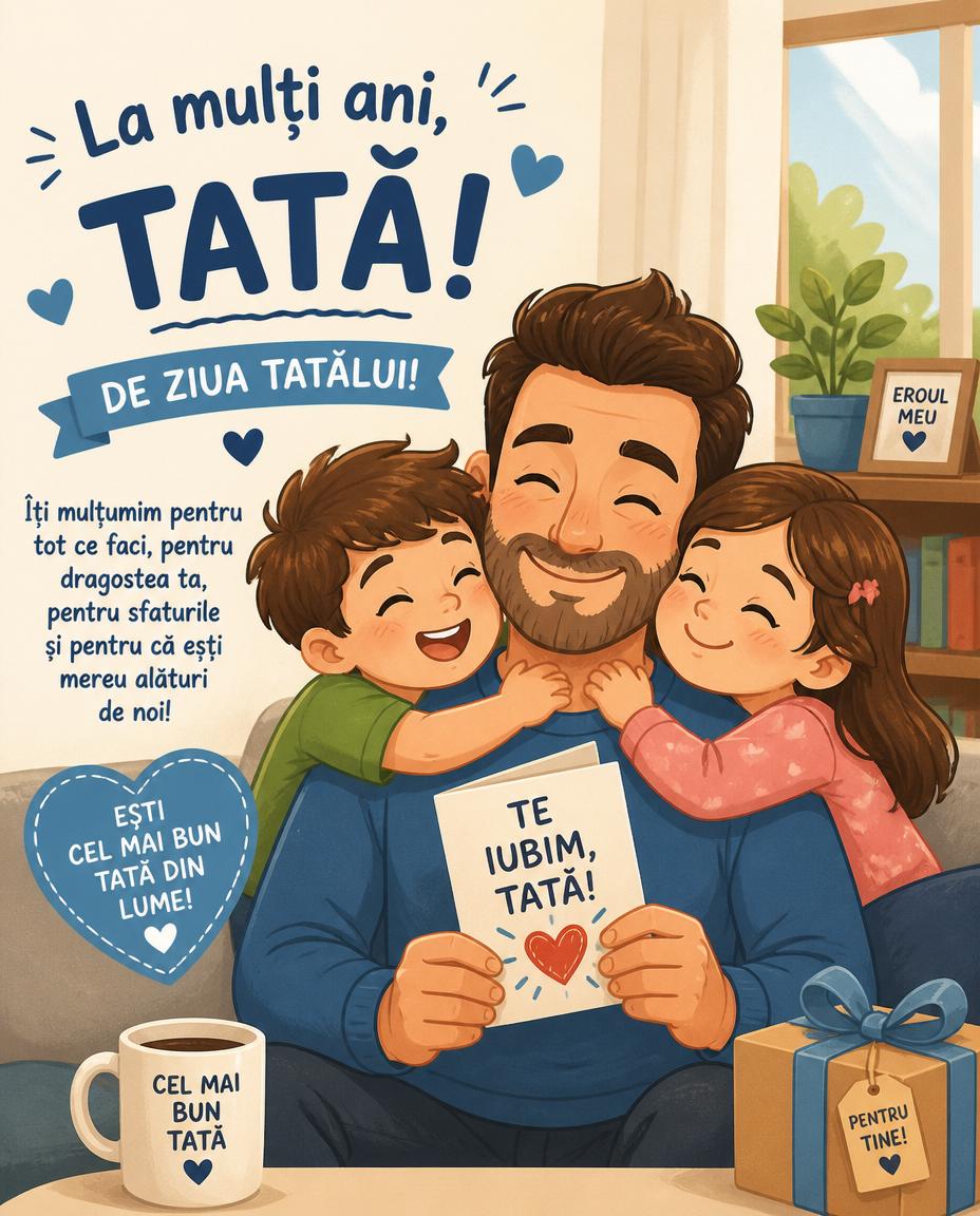 10 Mai Ziua Tatalui La multi ani, tata!