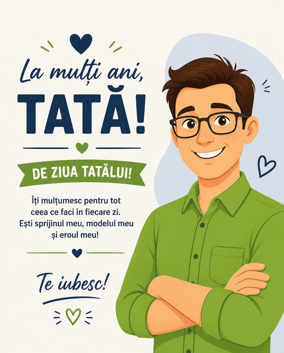 10 Mai Ziua Tatalui La multi ani, tata!