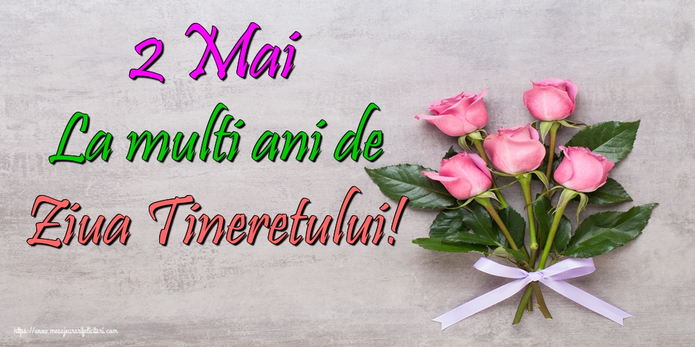 2 Mai La multi ani de Ziua Tineretului!