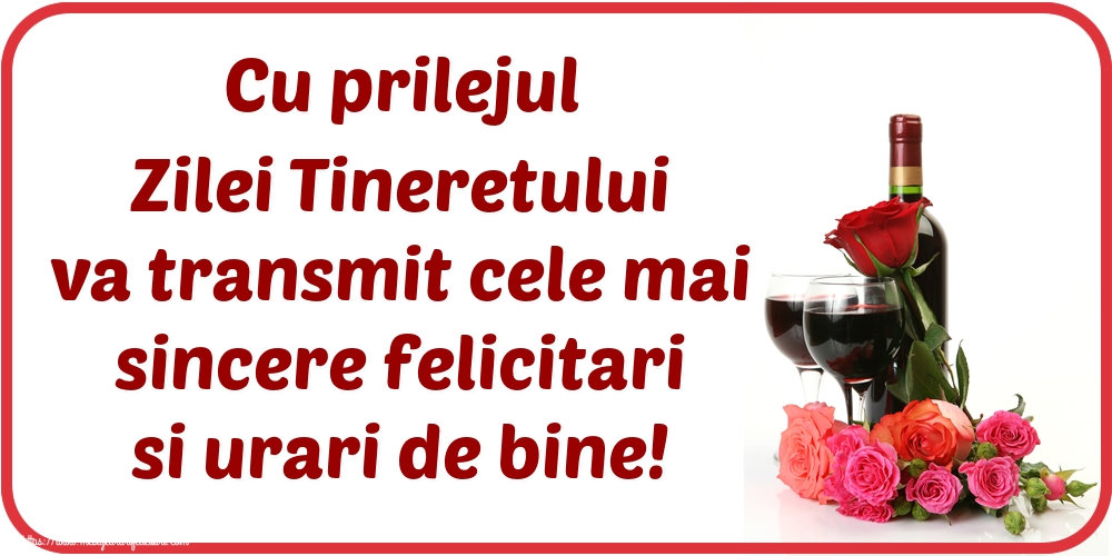 Felicitari de Ziua Tineretului - Cu prilejul Zilei Tineretului va transmit cele mai sincere felicitari si urari de bine! - mesajeurarifelicitari.com