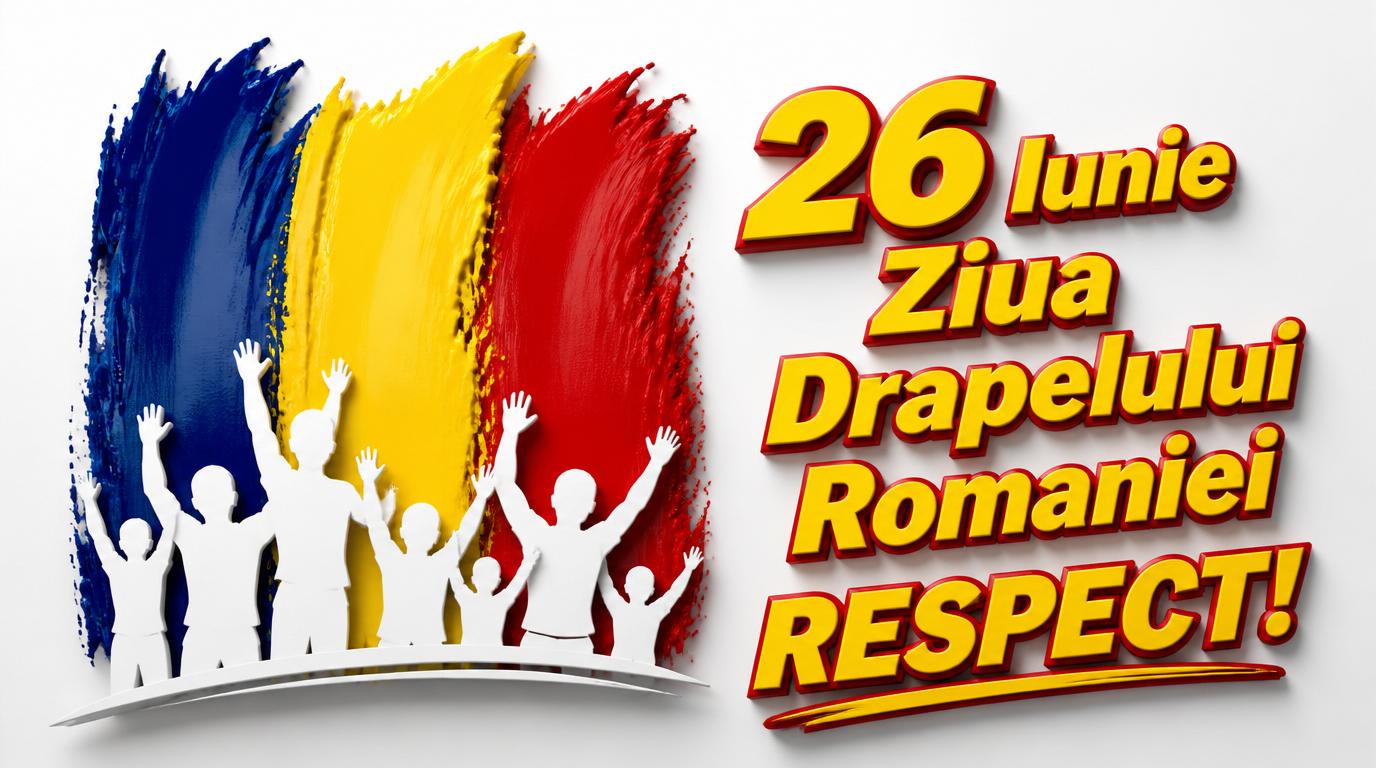 26 Iunie Ziua Drapelului Romaniei RESPECT!
