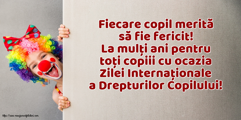 Fiecare copil merită să fie fericit!