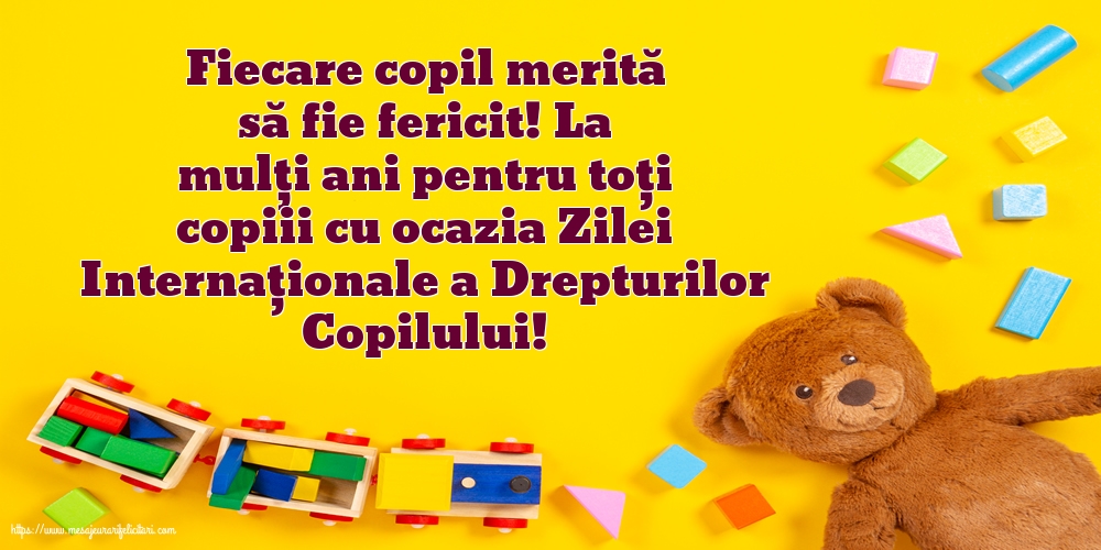 Fiecare copil merită să fie fericit!