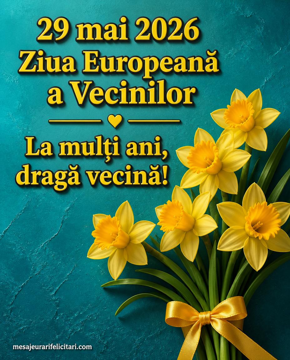 Ziua Europeană a Vecinilor La mulţi ani