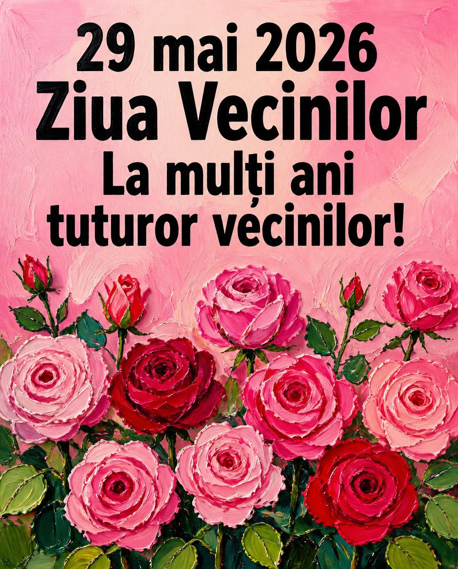 29 mai 2026 Ziua Vecinilor
