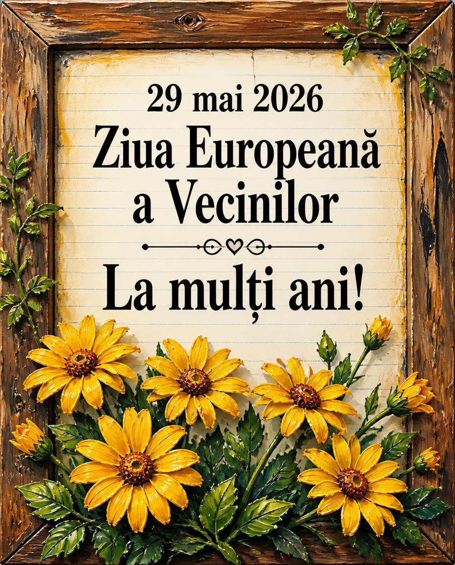 29 mai 2026 Ziua Europeană a Vecinilor