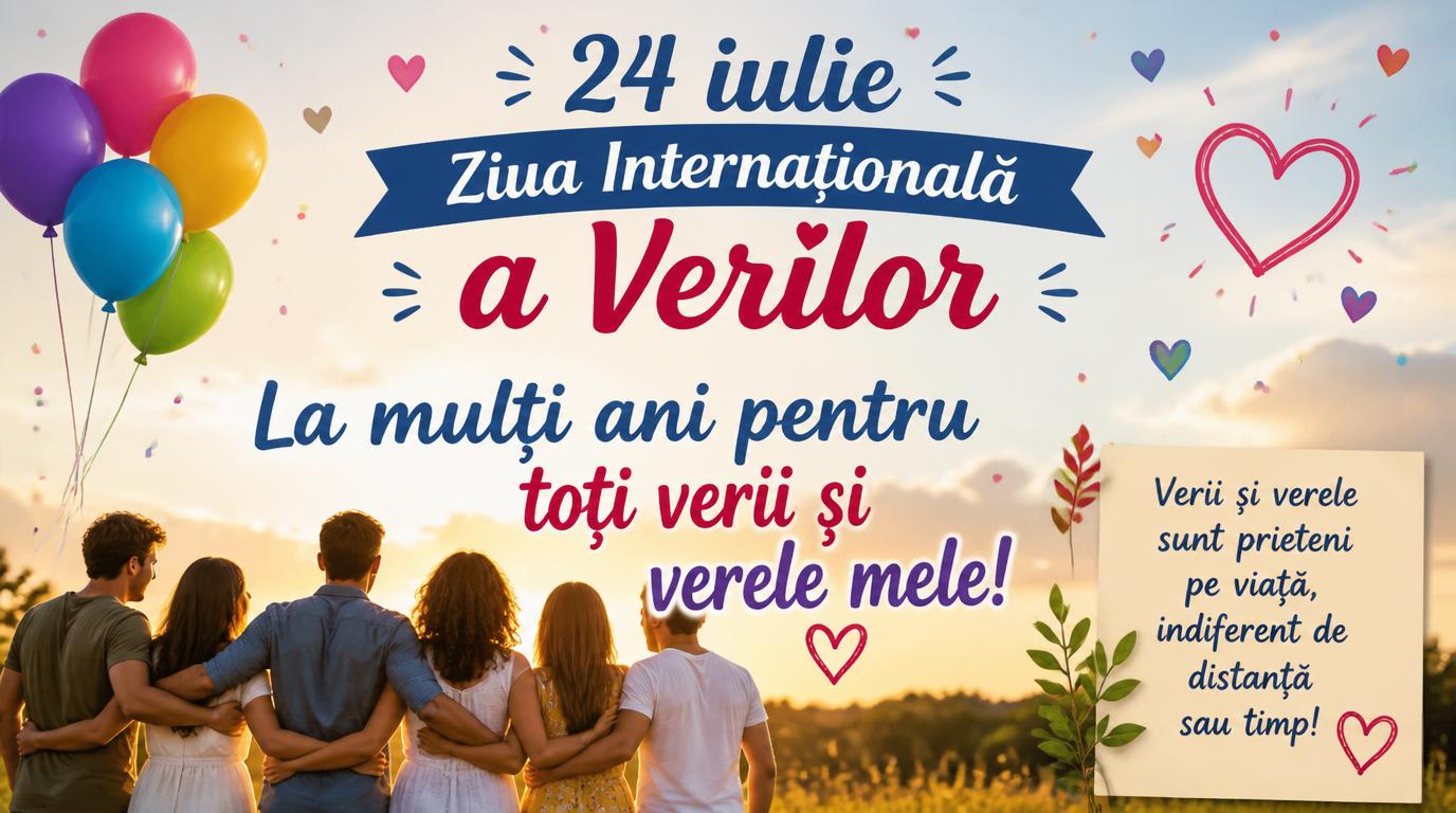 24 iulie Ziua Internațională a Verilor La mulți ani