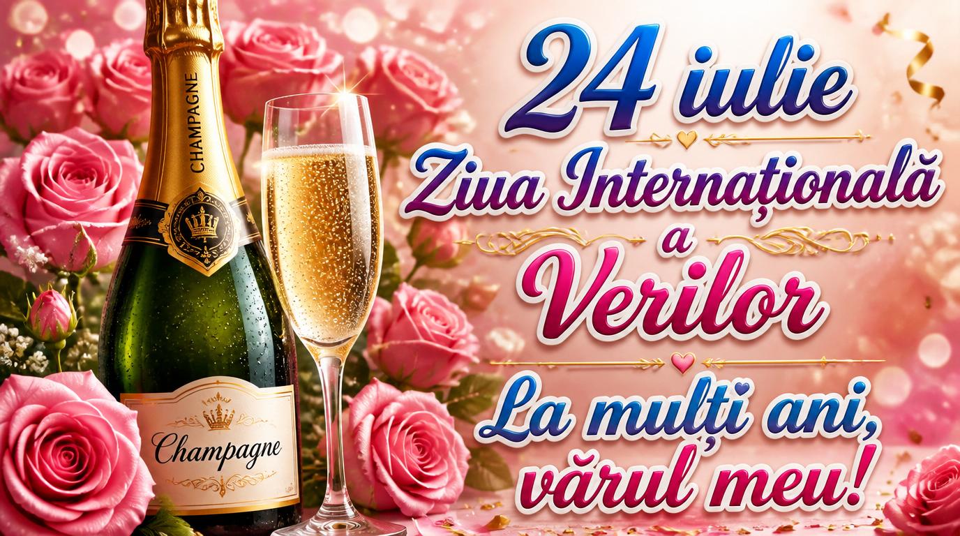 24 iulie Ziua Internațională a Verilor La mulți ani, vărul meu!