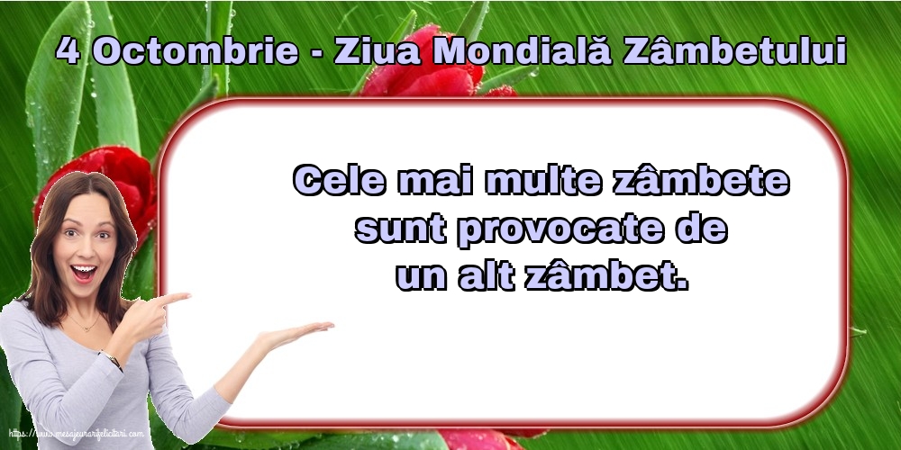 4 Octombrie - Ziua Mondială Zâmbetului