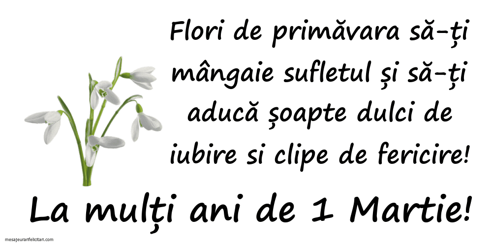 1 Martie - La mulți ani de 1 Martie!