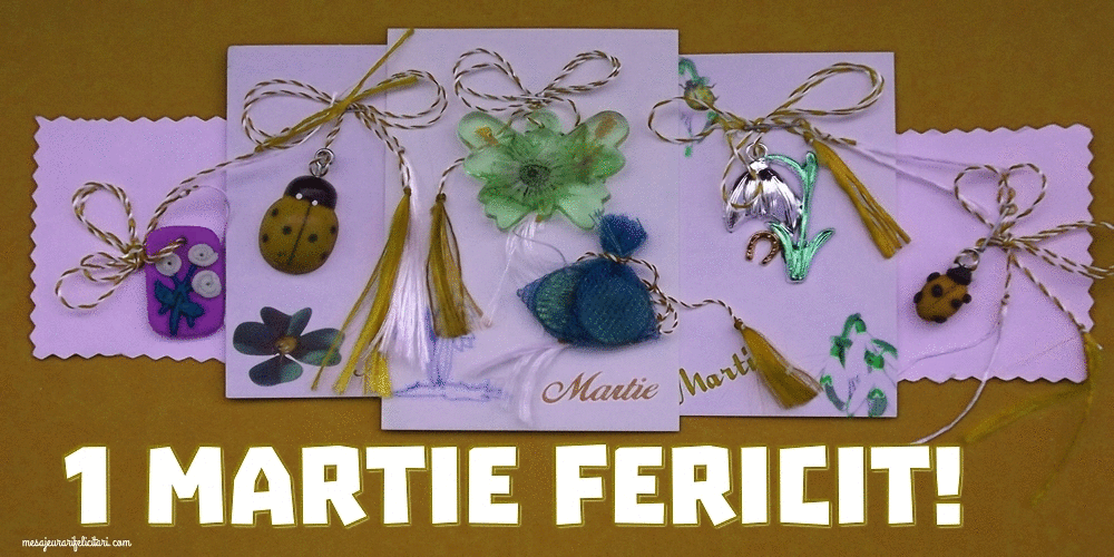 Felicitari animate de 1 Martie - 1 Martie Fericit!