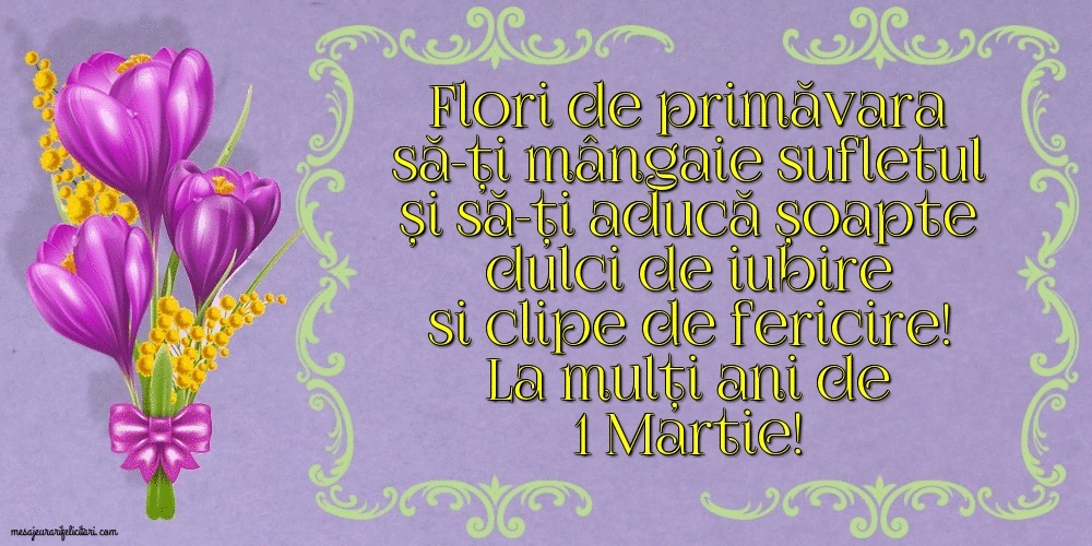 Felicitari animate de 1 Martie - La mulți ani de 1 Martie!