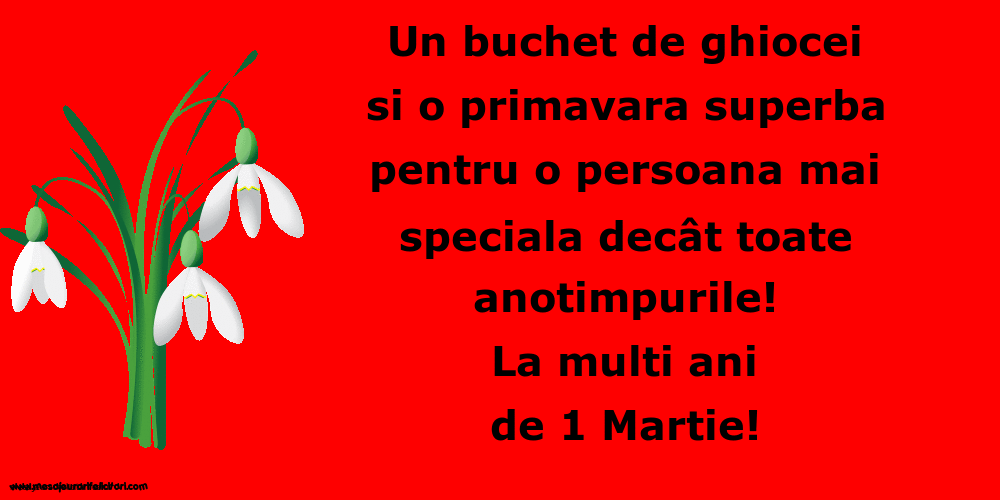 Felicitari animate de 1 Martie - La multi ani de 1 Martie!