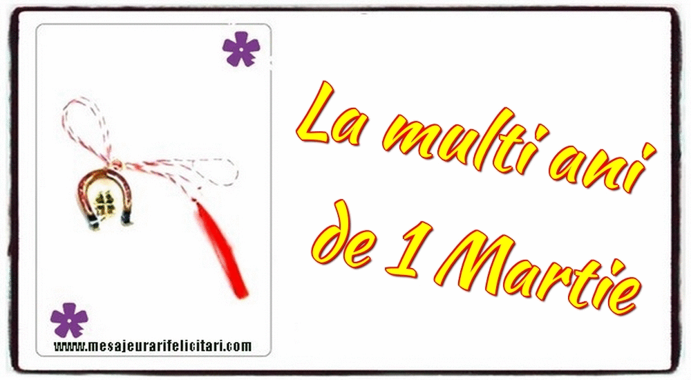 Felicitari animate de 1 Martie - La multi ani de 1 Martie